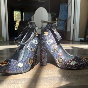 Cape Robbin Women's Rhinestone Mules - Open Toe Stiletto Heel Sandals 4 Inch